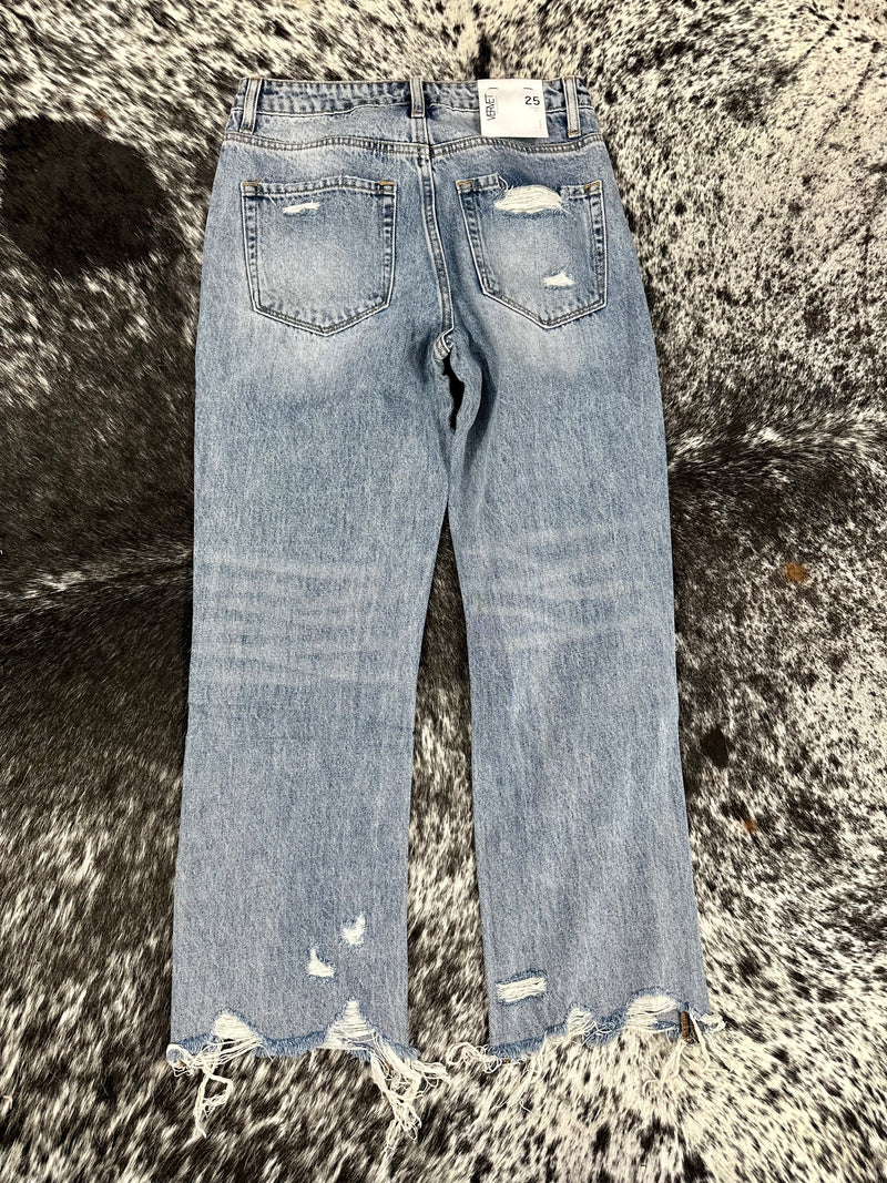 Vervet Distressed Crop Jeans