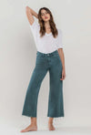 Vervet Wide Leg Crop Jeans - Balsam