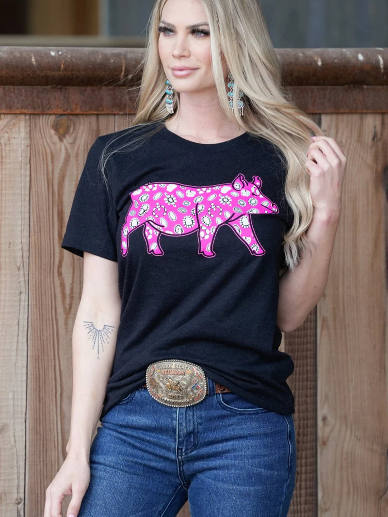 Concho Stock Show Tee - Pig
