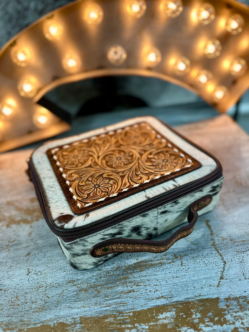 Cowhide/Leather Jewelry Box
