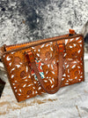 Floral Tooled Leather Tote
