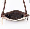 Cowhide/Leather Crossbody with Turquoise Stone