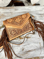 Brown Leather Crossbody