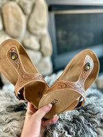 Sadie Mesa Hand Tooled Sandals