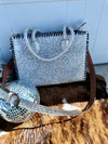 Silver Tooled Tote