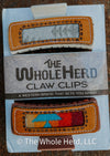 Pendleton / Leather Hair Claw Clip
