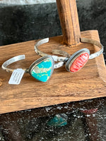 Stamped Bracelets With Stones