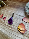 Teardrop Pendant - Purple Spiny & Sterling Silver