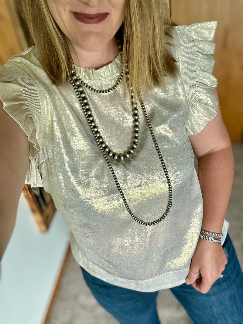 Pearl Shimmer Top