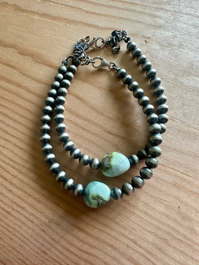 Palomino / Pearls Stretch Bracelet