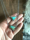 Turquoise Stone Chain Necklaces