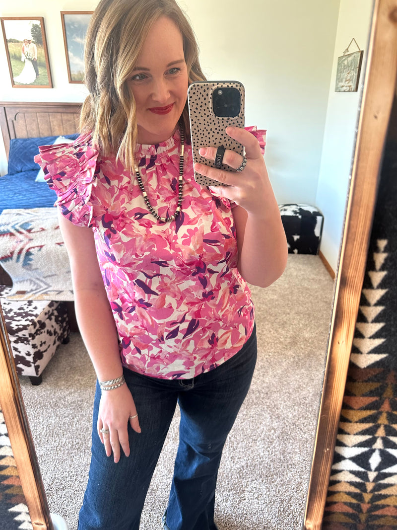 Pink / Purple Printed Top
