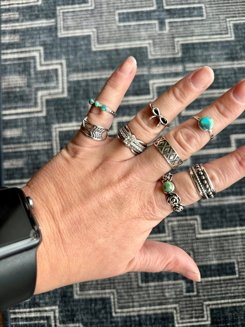 Sterling Stacker Rings (3)