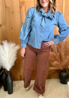 Risen Espresso Cuffed Jeans