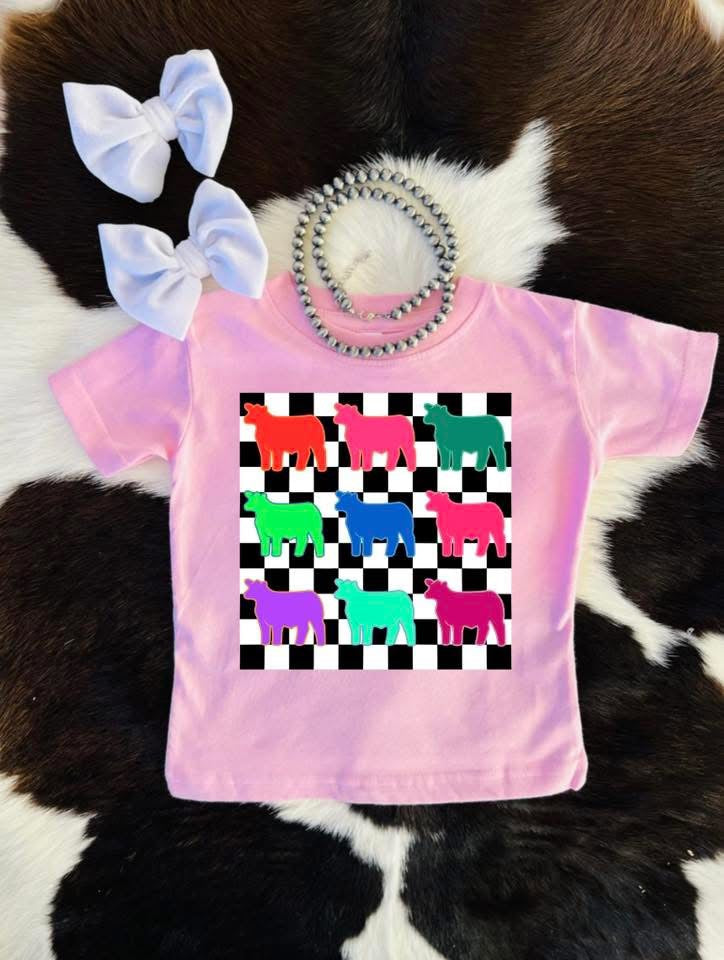 Checker Calf Tee