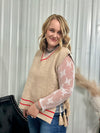 Side Tie Sweater Vest - Oatmeal