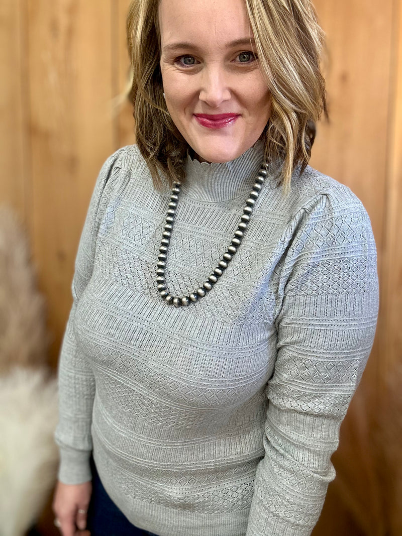 Lightweight Mock Neck Sweater