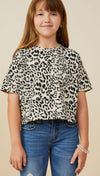 Girls Leopard Pocket Top