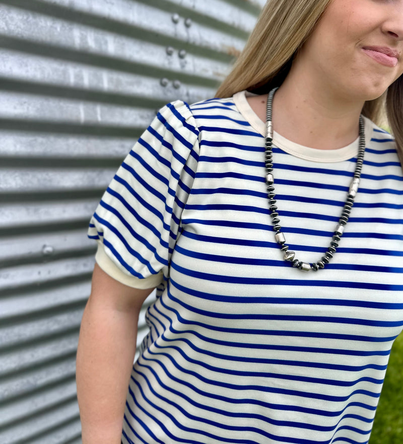 Royal Striped Top
