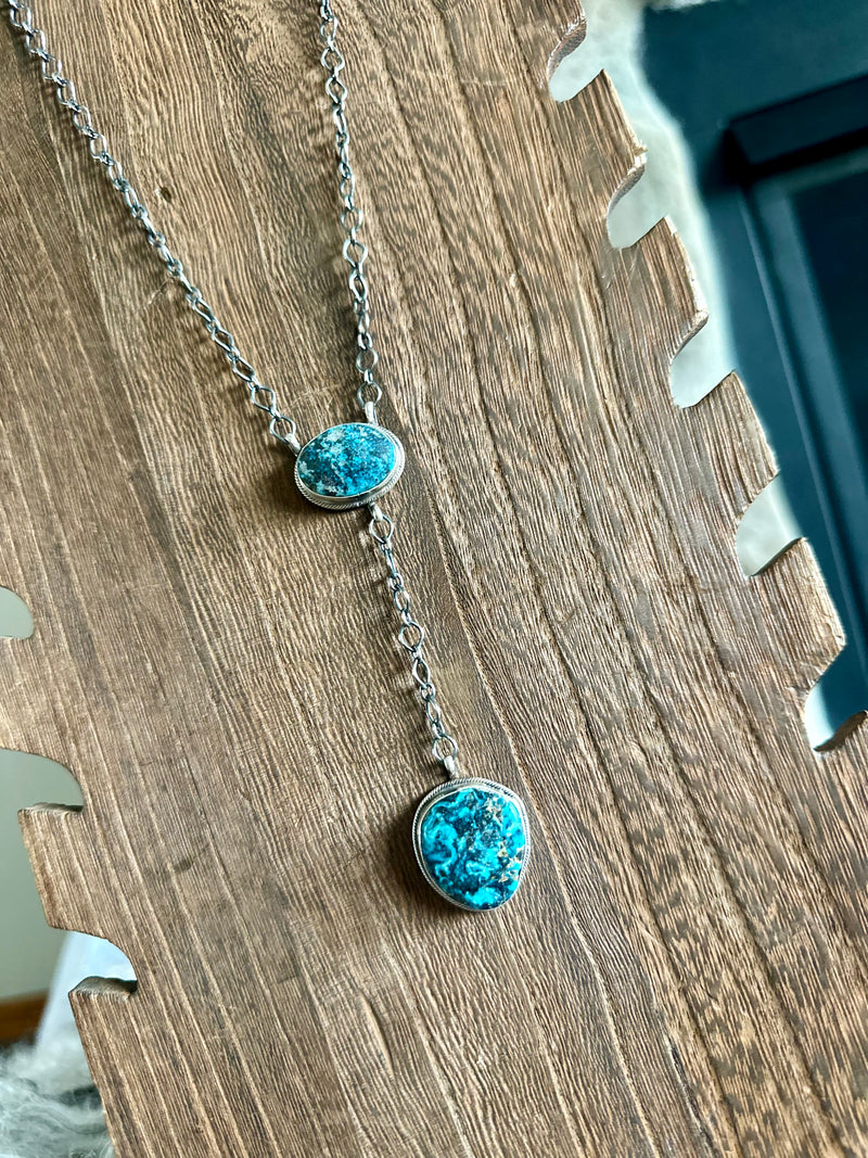 Prince Turquoise Drop Stone Necklace