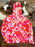 Pink / Orange Zig Zag Windbreaker