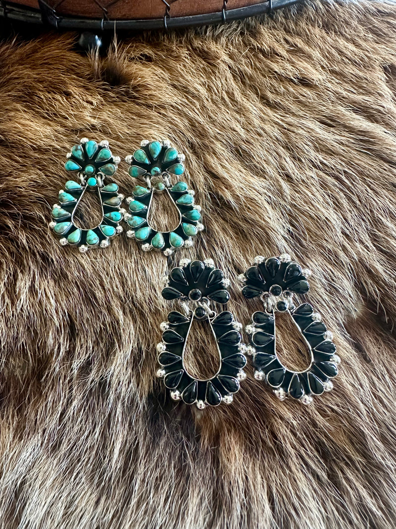 Teardrop Cluster Earrings