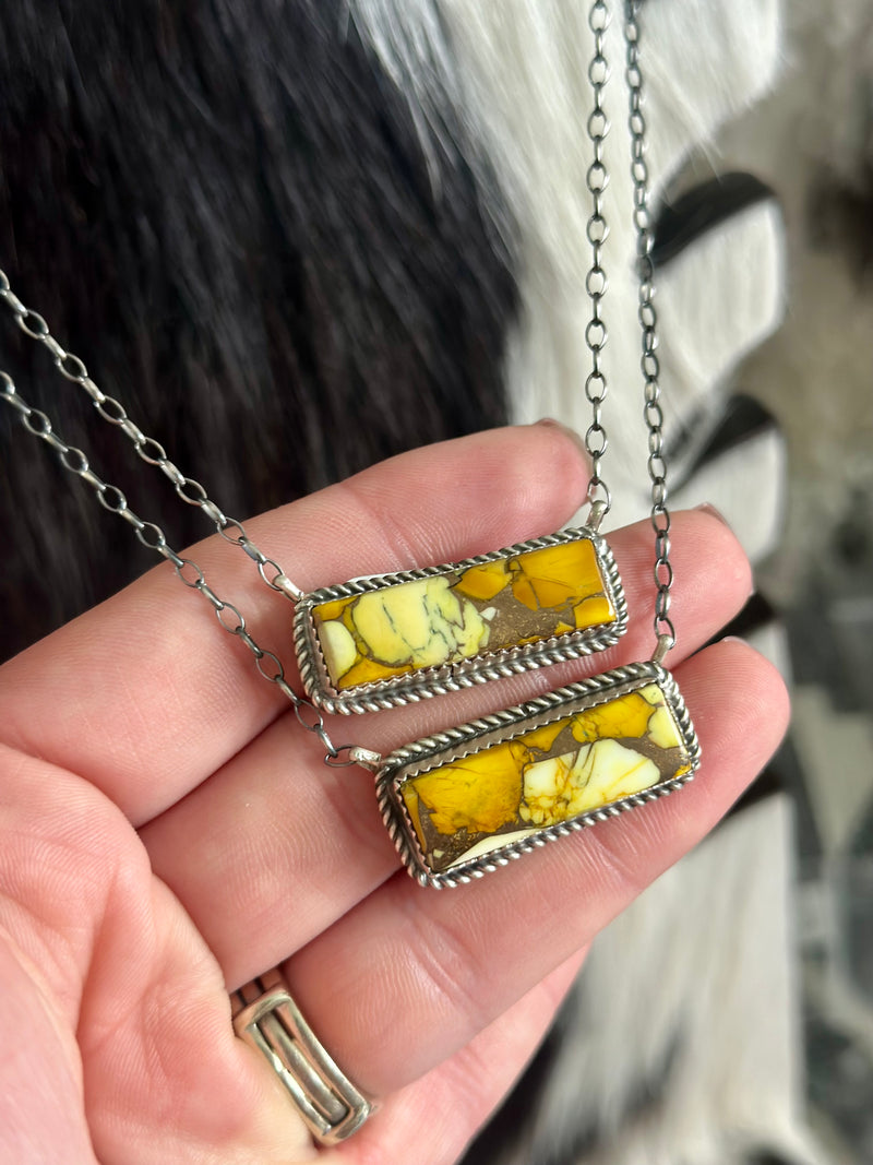 Honey Dahlia Bar Necklace