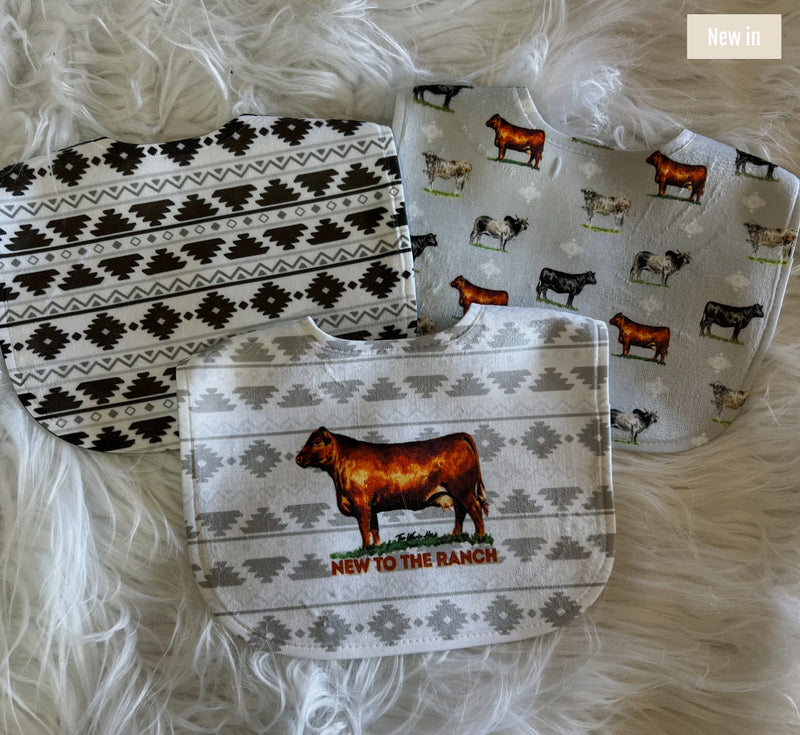 3 Pack Bibs - Cattle Breed