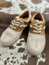 Boot Stitch Leather Tennis Shoes