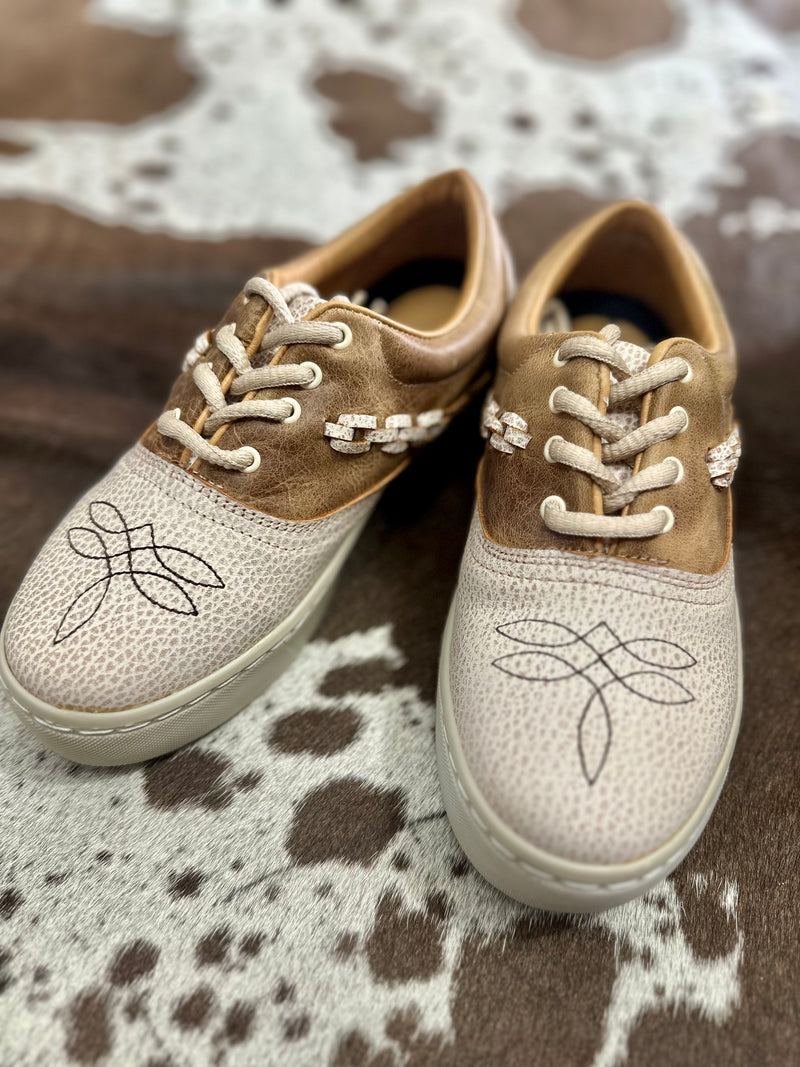Boot Stitch Leather Tennis Shoes