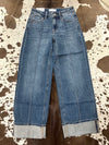 Flying Monkey Wide Leg Front Seam Jeans