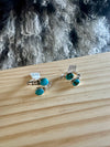 Kingman Turquoise Double Stone Adjustable Rings