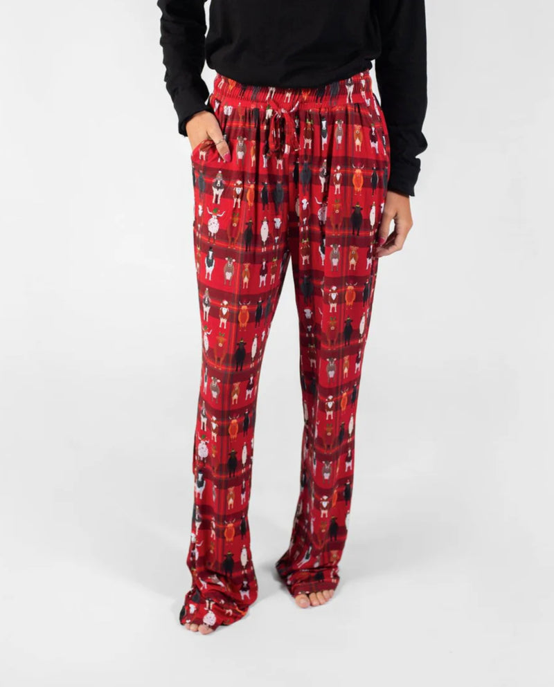 Christmas Cow Bamboo PJ’s