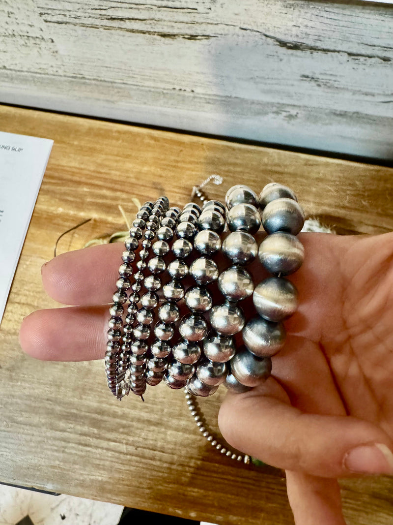 Sterling Silver Pearl Bracelet – Available in All Sizes