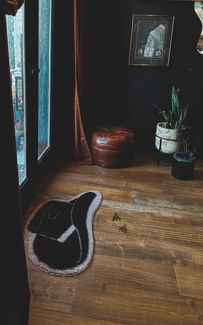 Moody Cowboy Hat Rug