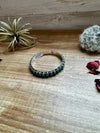 Sterling silver bangle Bracelet with kingman turquoise
