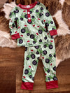 Tractor Santa Hat Pjs