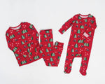 Christmas Red Tractors Bamboo PJ’s