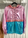 Metallic Colorblock Windbreaker