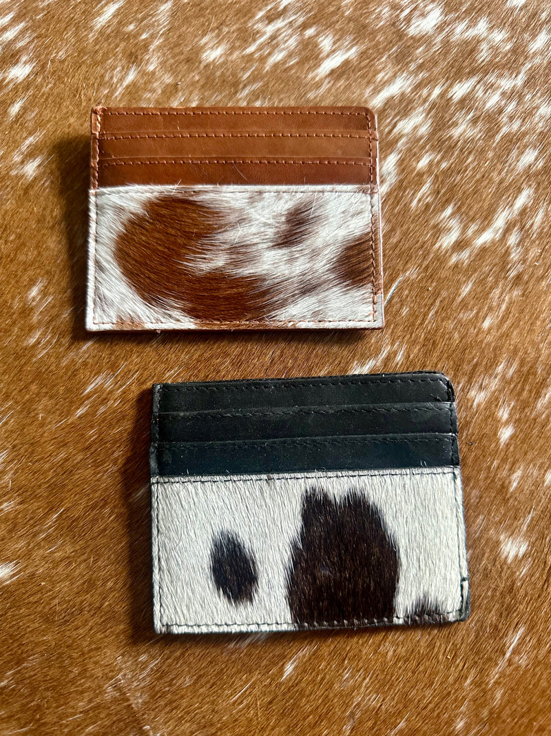 Cowhide Card/Cash Holder