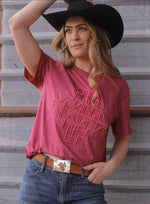 Aztec Embroidered Top - Pink