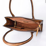 Boot Stitch Cowhide Patch Tote