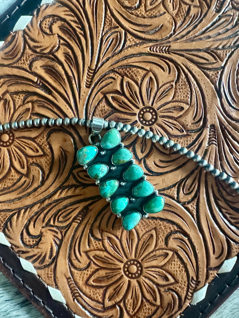 Turquoise Multi Stone Pendant