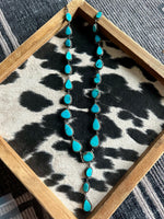 Kingman Turquoise Lariat Necklace