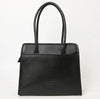 Black Western Tooled Leather Tote