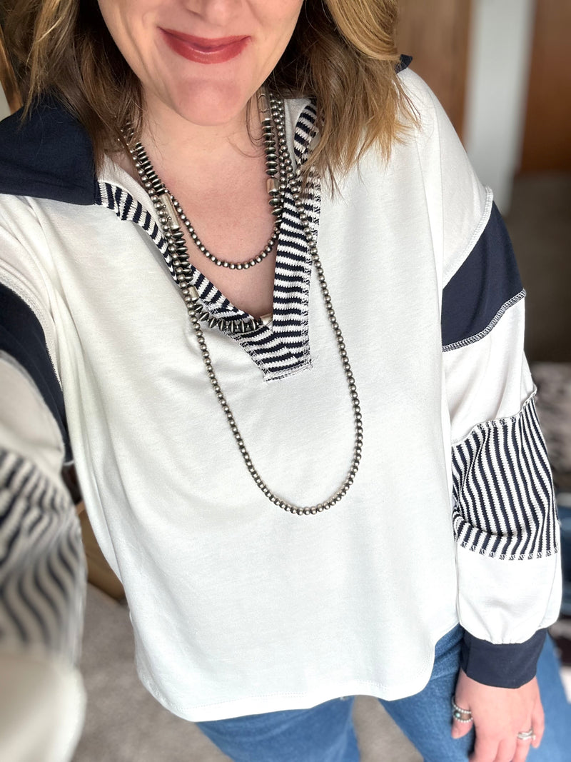 Blocked Stripe Top