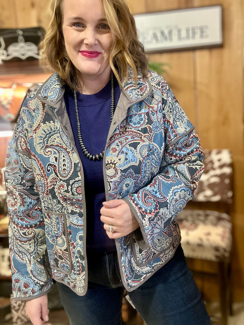 Paisley Quilted Jacket