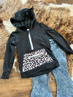 Girls Leopard Hoodie