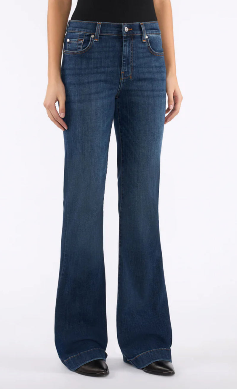 7 For All Mankind Dojo 1BY - green/blue stitch
