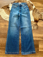 Risen Wide Leg Wide Hem Jeans
